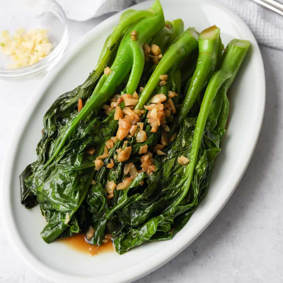Stir-Fried Chinese Broccoli with Garlic